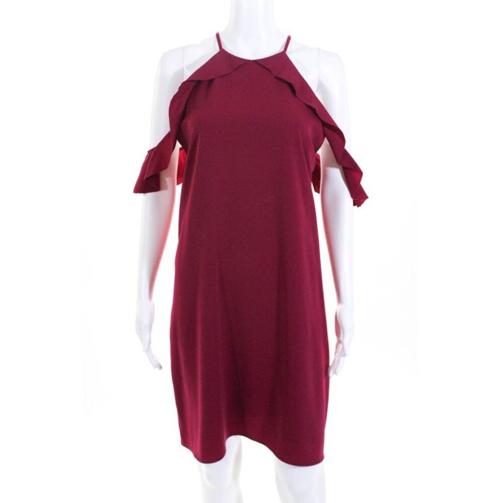 Cooper & Ella Womens Raspberry Saga Cold Shoulder Dress Pink Size Large 10805610